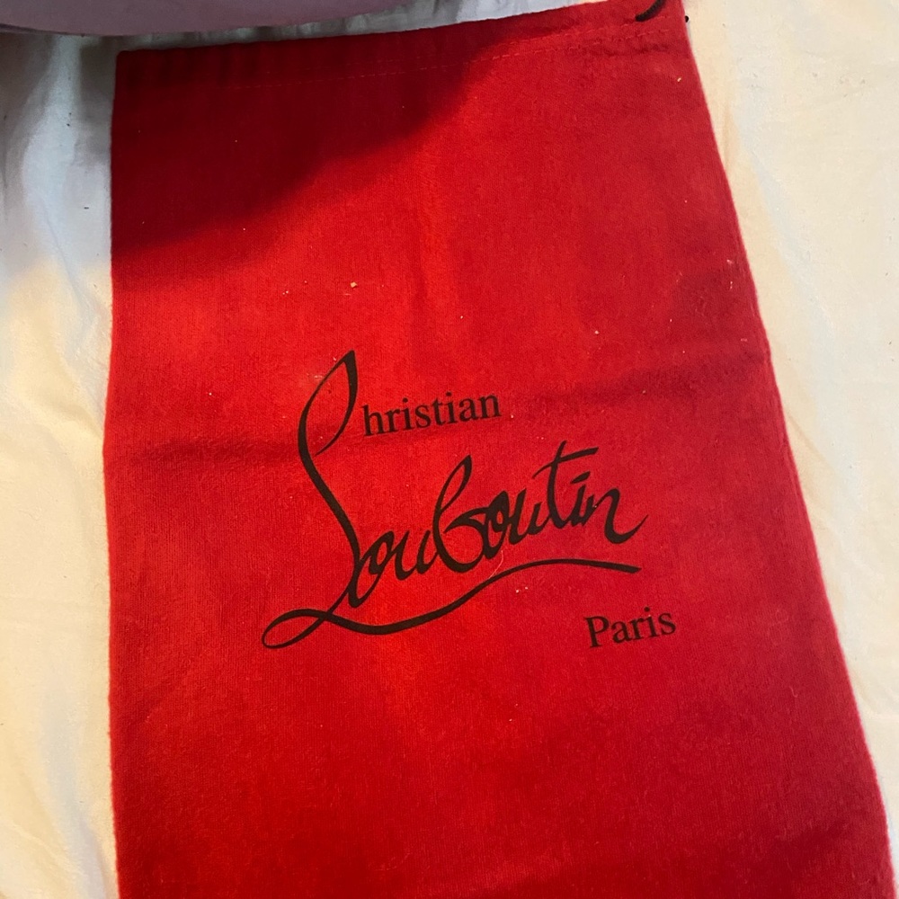 CHRISTIAN LOUBOUTIN BLK LADY VELOUR PUMPS - Picture 13 of 14